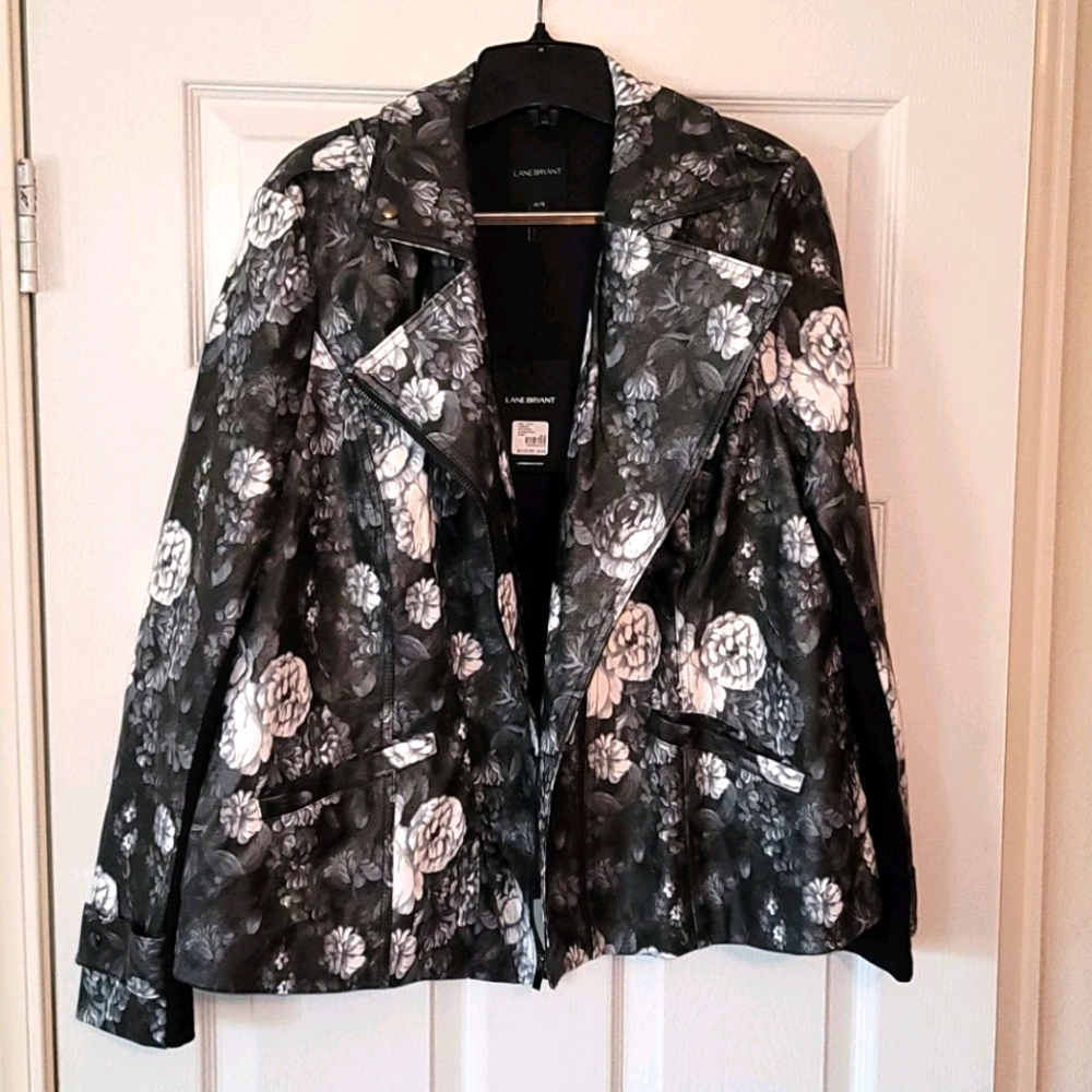 Lane Bryant faux leather jacket